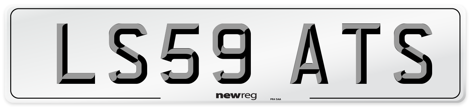 LS59 ATS Number Plate from New Reg